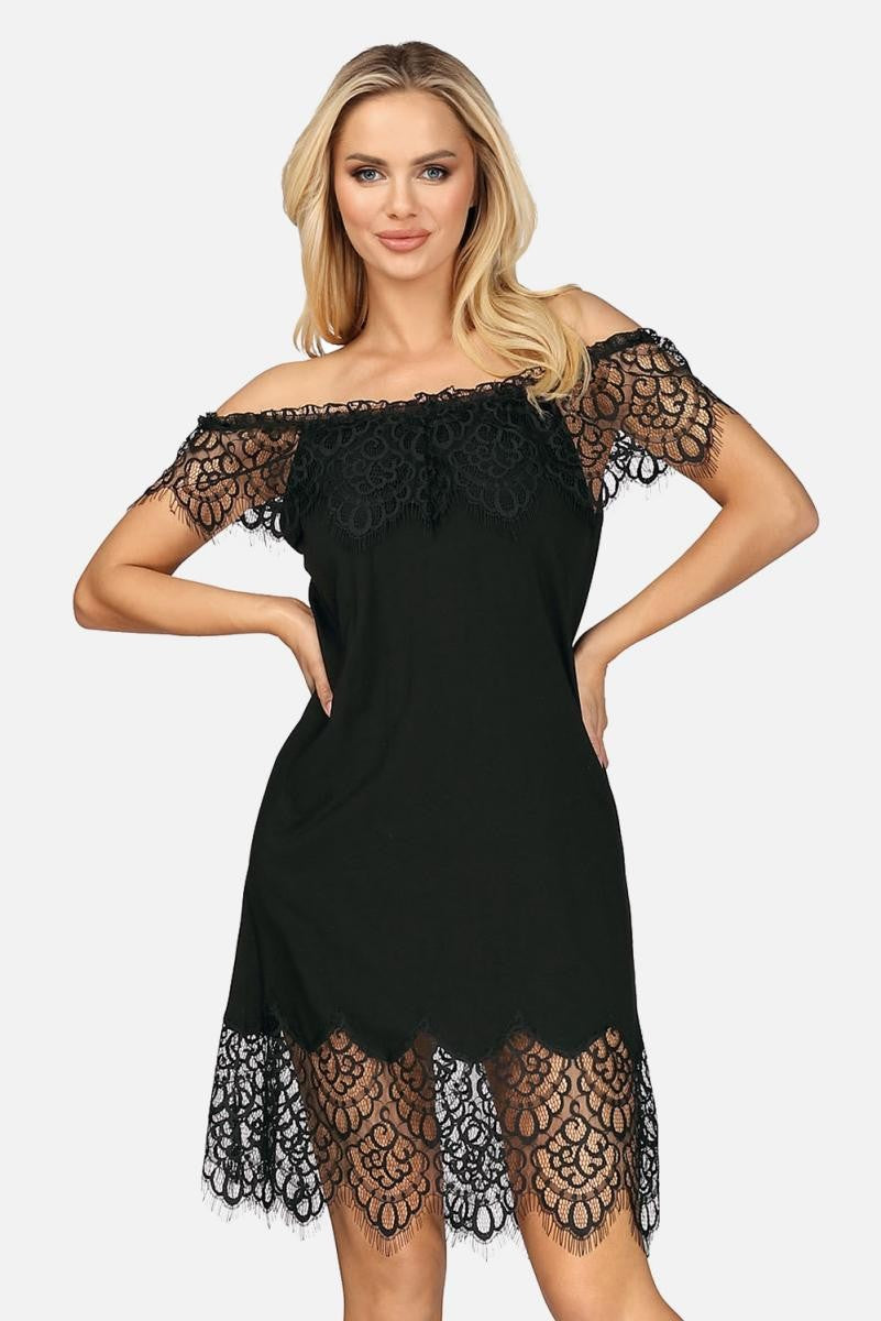 schwarzes Nachtkleid H182455 - S schwarzes Nachtkleid H182455 - S